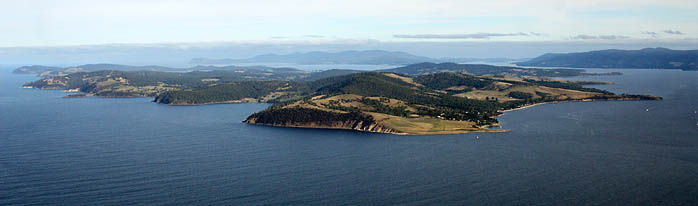 Bruny Island viewed from Hobart